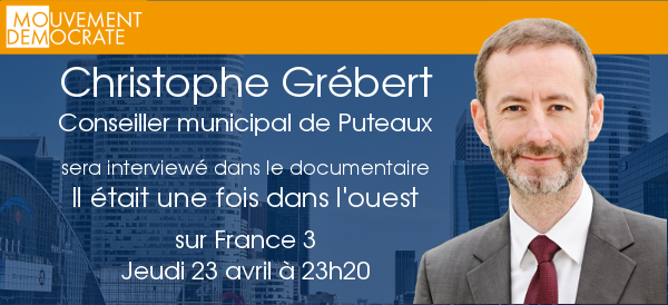 Christophe Grébert, conseiller municipal de Putaux, sera interviexé dans le documentaire de Frane 3 ce jeudi 23 avril à 23h20